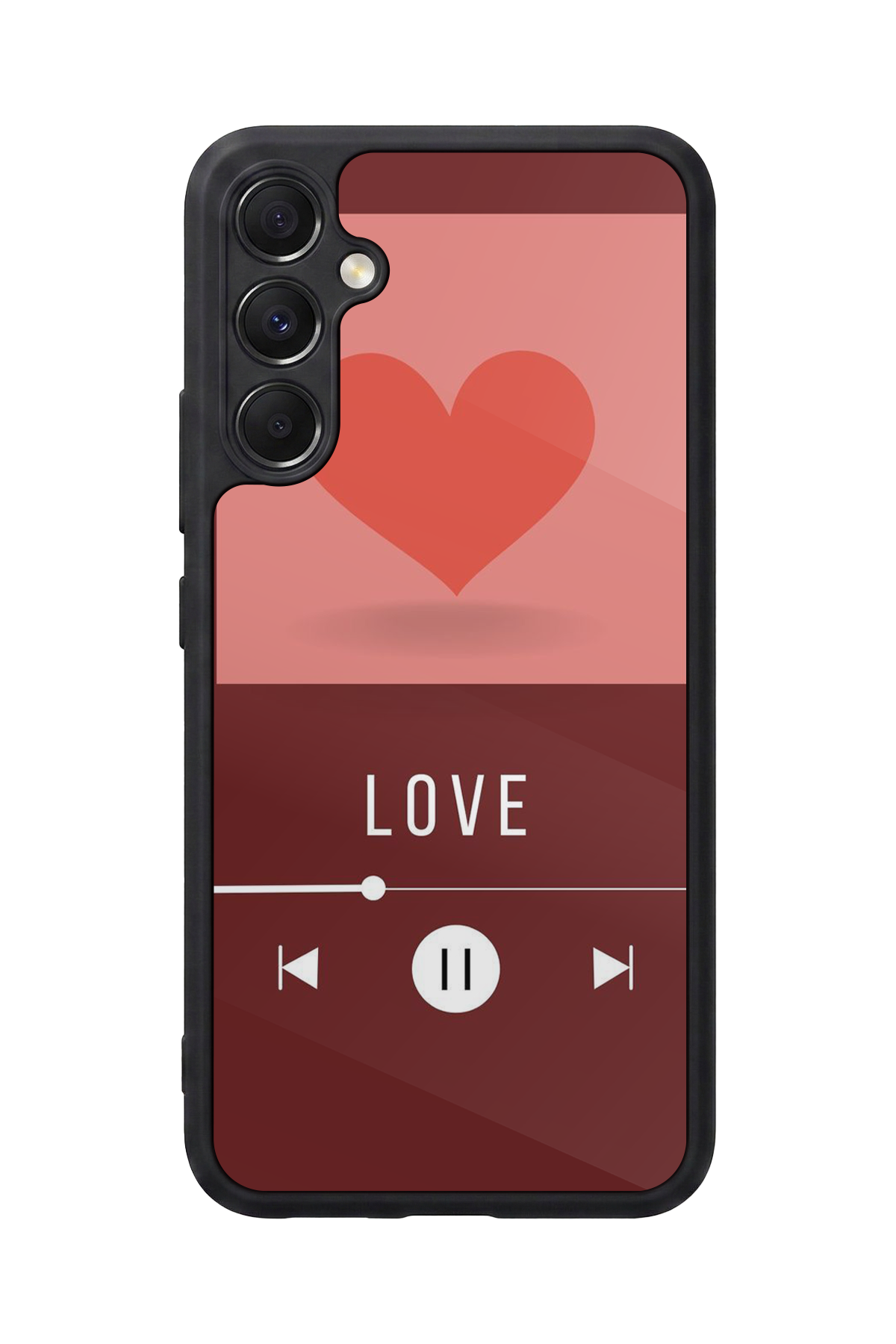 Samsung Galaxy A34 Uyumlu Kalp Love Tasarımlı Glossy Premium Kılıf