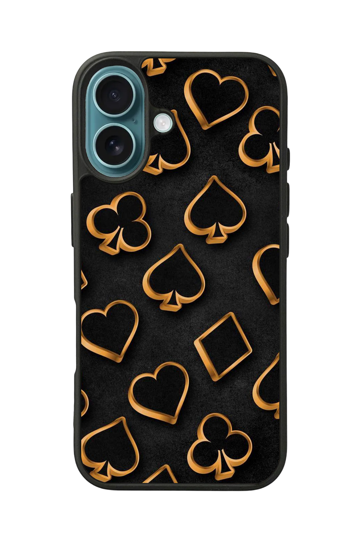 iPhone 16 Uyumlu Kart Tasarımlı Glossy Premium Kılıf