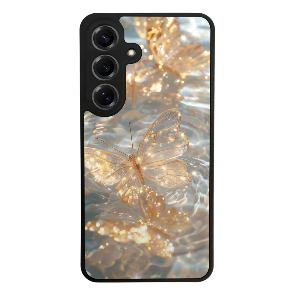 Samsung Galaxy S25 Uyumlu Kelebek Tasarımlı Glossy Premium Kılıf