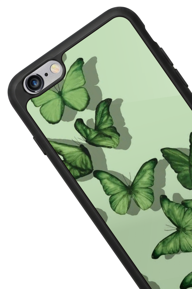 iPhone 6s Plus Uyumlu Kelebek Tasarımlı Glossy Premium Kılıf