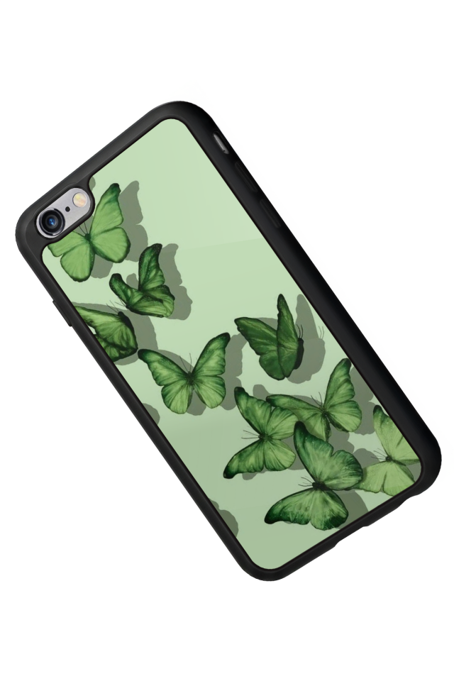 iPhone 6s Plus Uyumlu Kelebek Tasarımlı Glossy Premium Kılıf