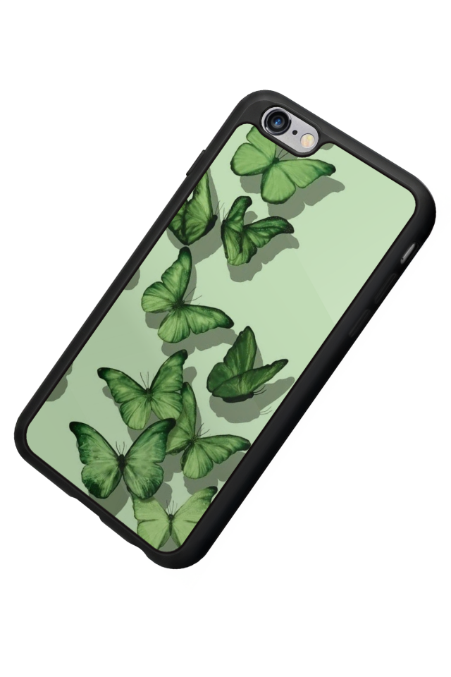iPhone 6s Plus Uyumlu Kelebek Tasarımlı Glossy Premium Kılıf