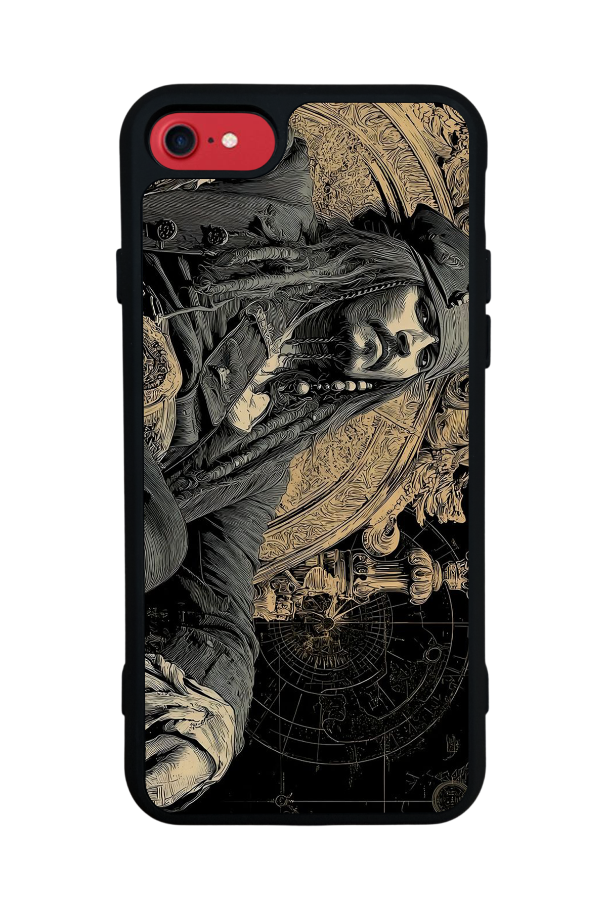 iPhone SE Uyumlu Korsan Tasarımlı Glossy Premium Kılıf