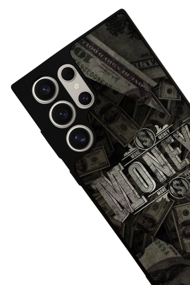 Samsung Galaxy S22 Ultra Uyumlu Money Para Tasarımlı Glossy Premium Kılıf