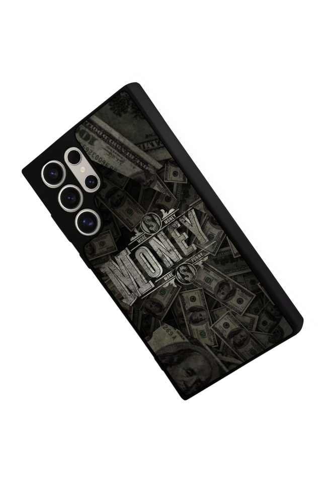 Samsung Galaxy S22 Ultra Uyumlu Money Para Tasarımlı Glossy Premium Kılıf