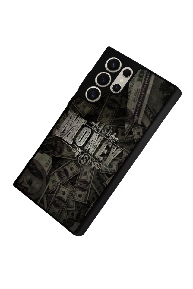 Samsung Galaxy S22 Ultra Uyumlu Money Para Tasarımlı Glossy Premium Kılıf