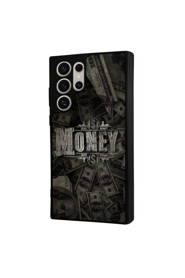 Samsung Galaxy S22 Ultra Uyumlu Money Para Tasarımlı Glossy Premium Kılıf