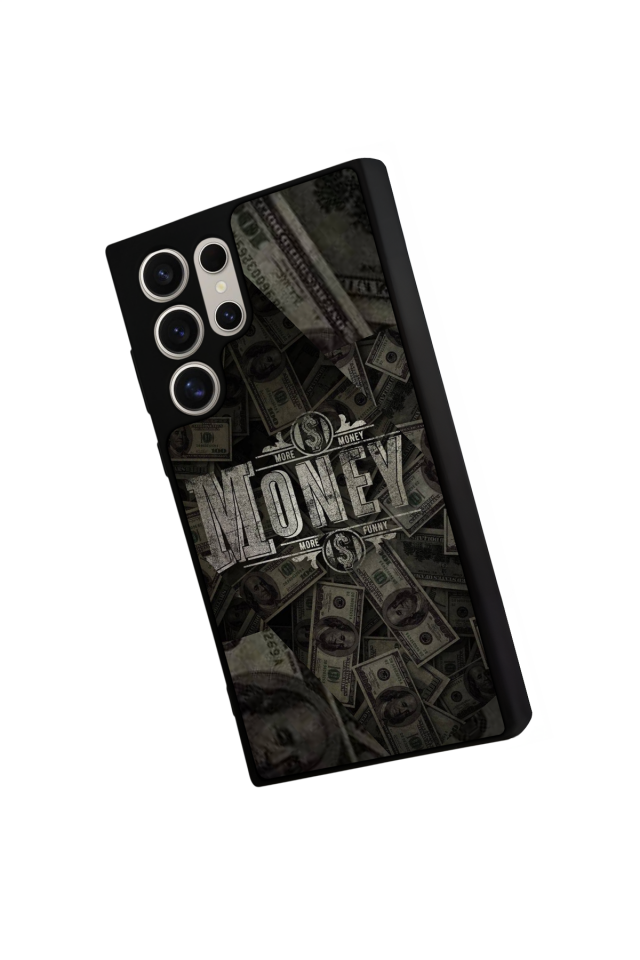 Samsung Galaxy S22 Ultra Uyumlu Money Para Tasarımlı Glossy Premium Kılıf