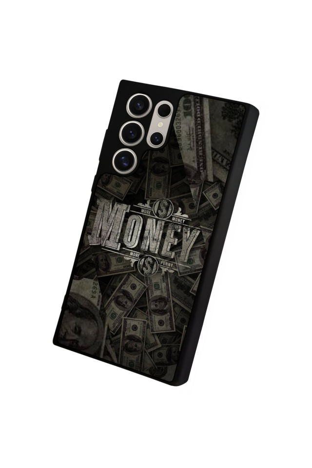 Samsung Galaxy S22 Ultra Uyumlu Money Para Tasarımlı Glossy Premium Kılıf