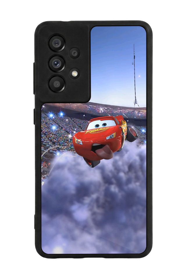 Samsung Galaxy A73 Uyumlu Şimsek McQueen Tasarımlı Glossy Premium Kılıf