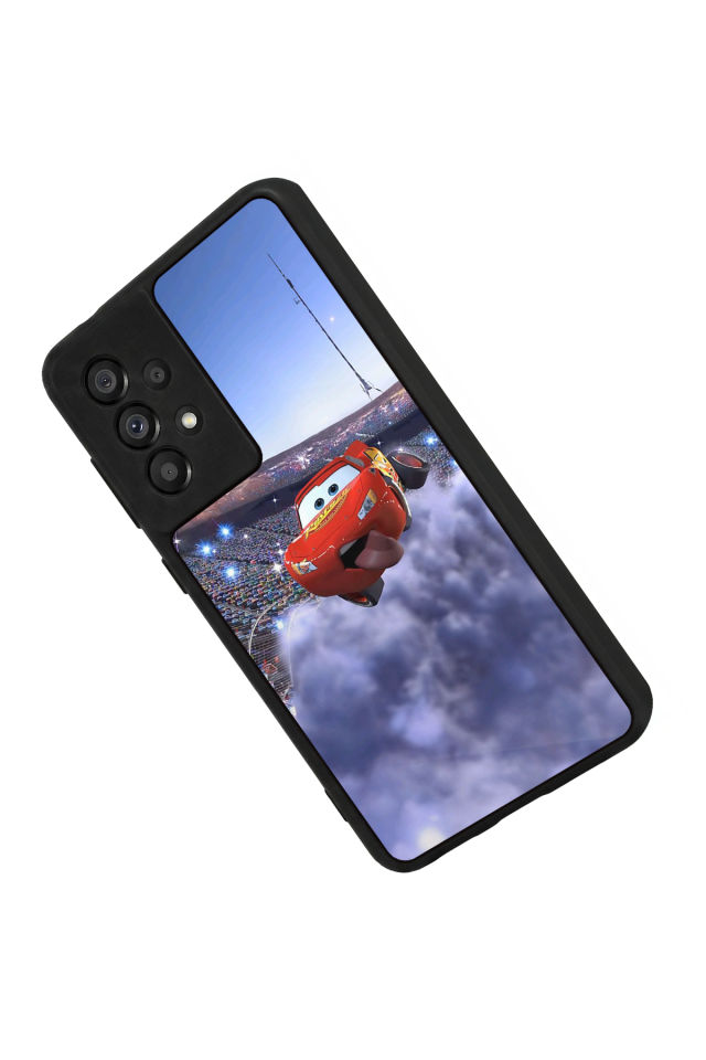 Samsung Galaxy A73 Uyumlu Şimsek McQueen Tasarımlı Glossy Premium Kılıf