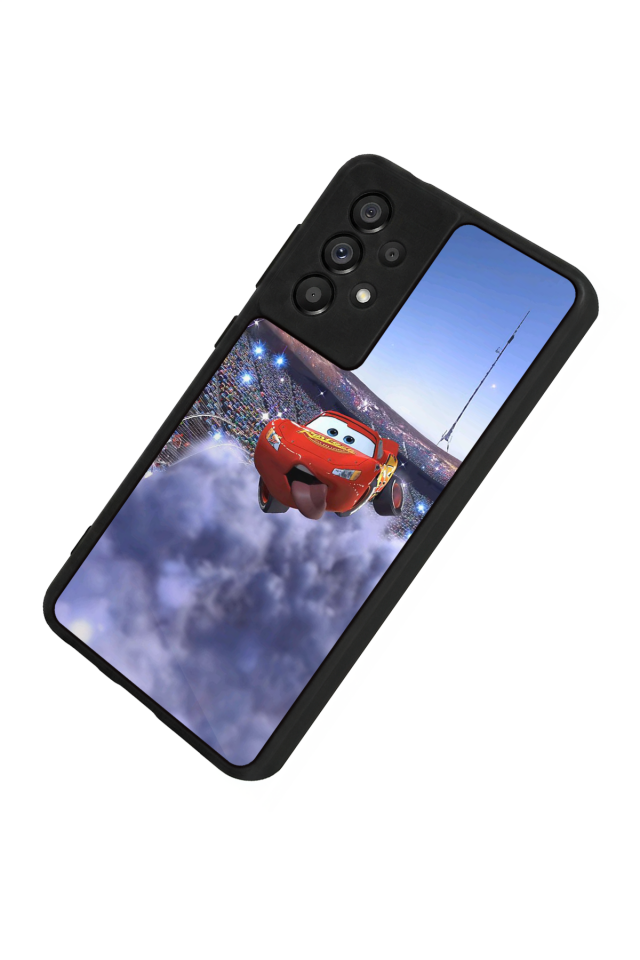 Samsung Galaxy A73 Uyumlu Şimsek McQueen Tasarımlı Glossy Premium Kılıf