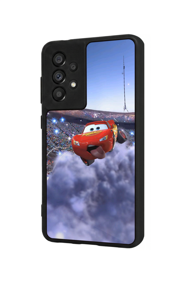 Samsung Galaxy A73 Uyumlu Şimsek McQueen Tasarımlı Glossy Premium Kılıf