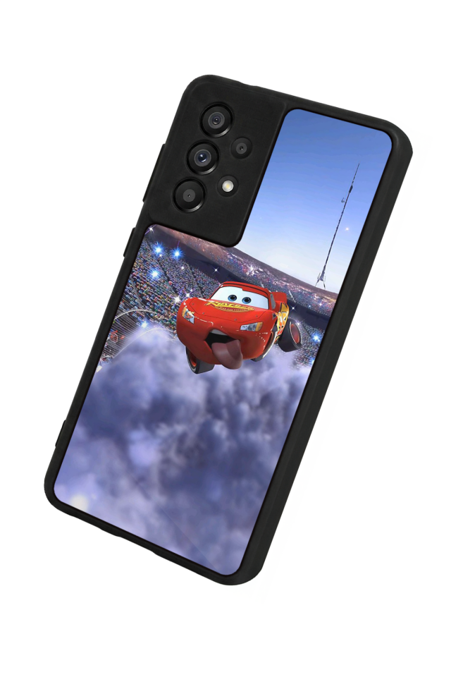 Samsung Galaxy A73 Uyumlu Şimsek McQueen Tasarımlı Glossy Premium Kılıf