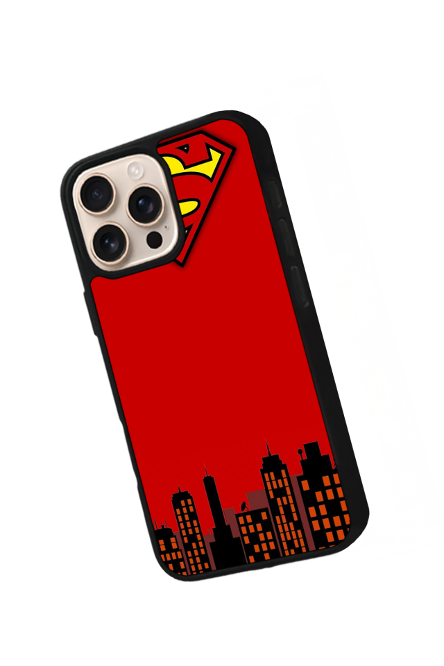 iPhone 16 Pro Max Uyumlu Superman Tasarımlı Glossy Premium Kılıf