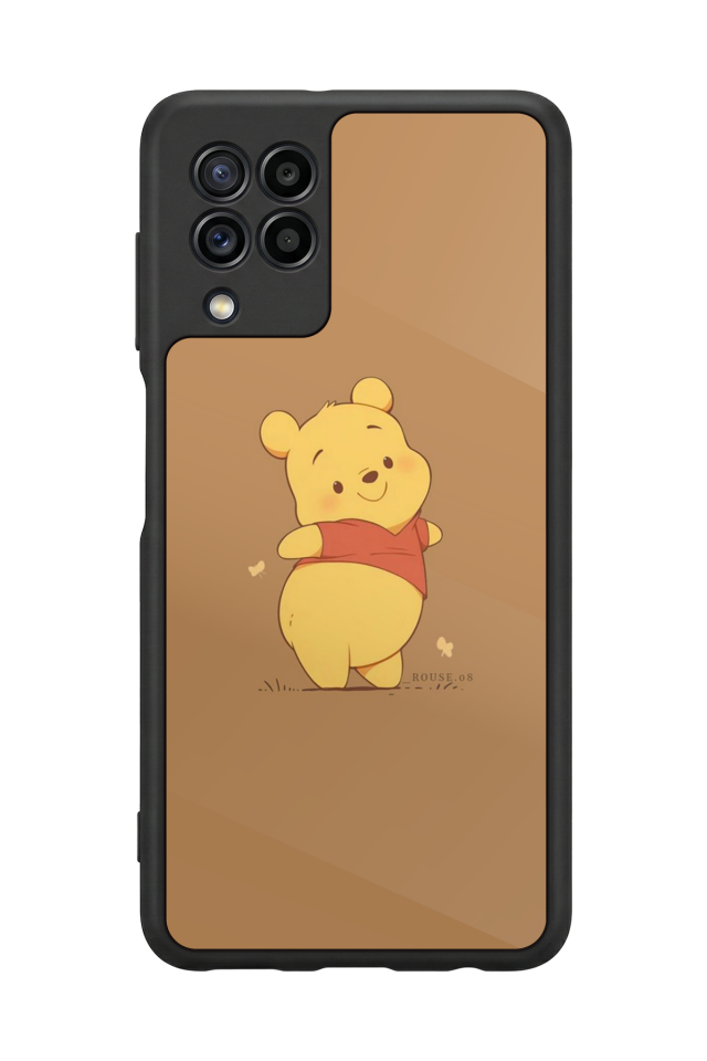 Samsung Galaxy M32 Uyumlu Winnie Tasarımlı Glossy Premium Kılıf