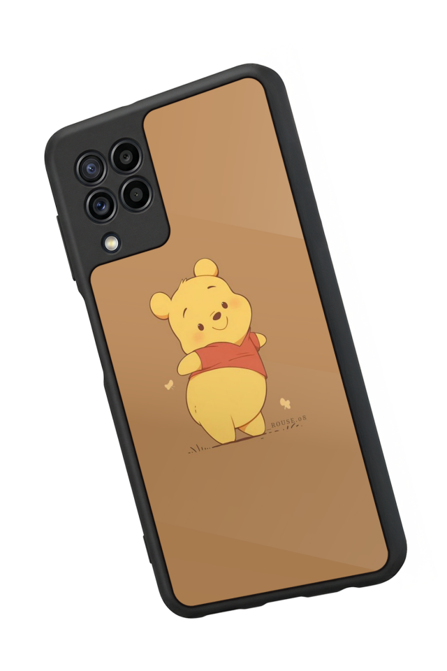 Samsung Galaxy M32 Uyumlu Winnie Tasarımlı Glossy Premium Kılıf
