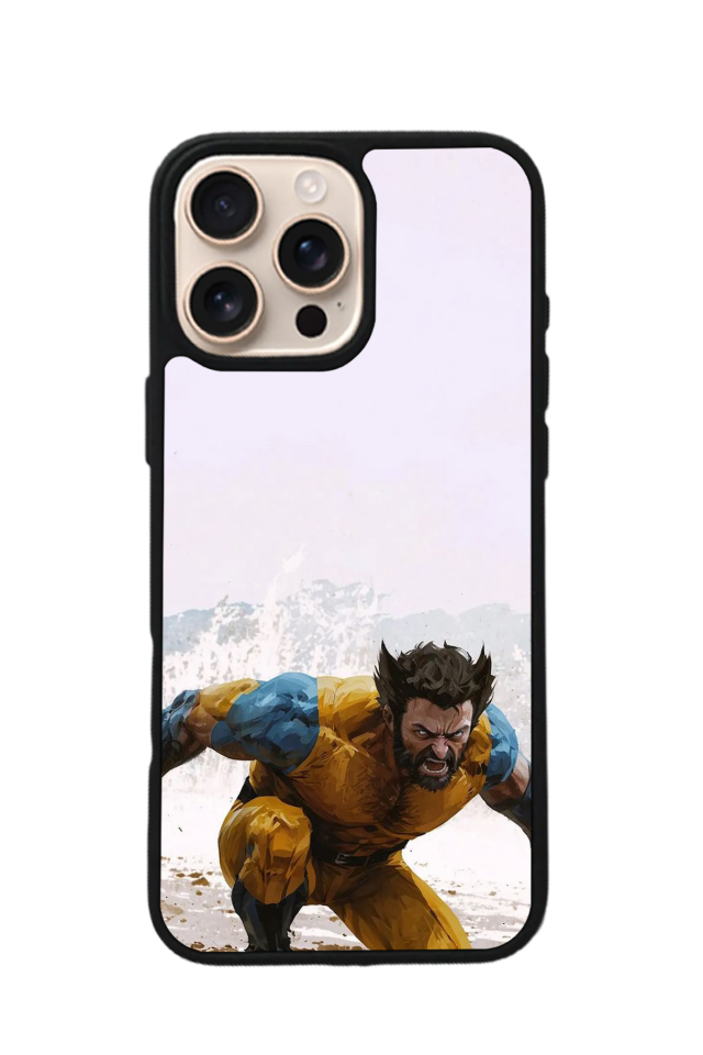 iPhone 15 Pro Uyumlu Wolverine Tasarımlı Glossy Premium Kılıf
