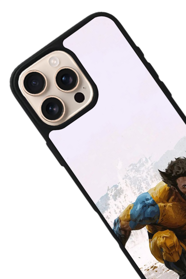 iPhone 15 Pro Uyumlu Wolverine Tasarımlı Glossy Premium Kılıf