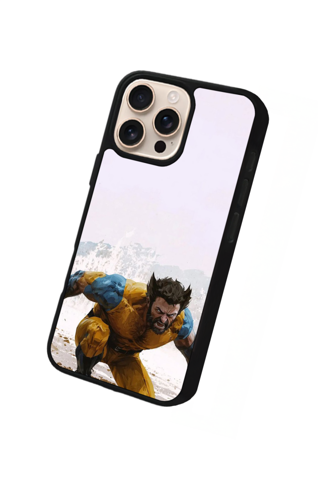 iPhone 15 Pro Uyumlu Wolverine Tasarımlı Glossy Premium Kılıf
