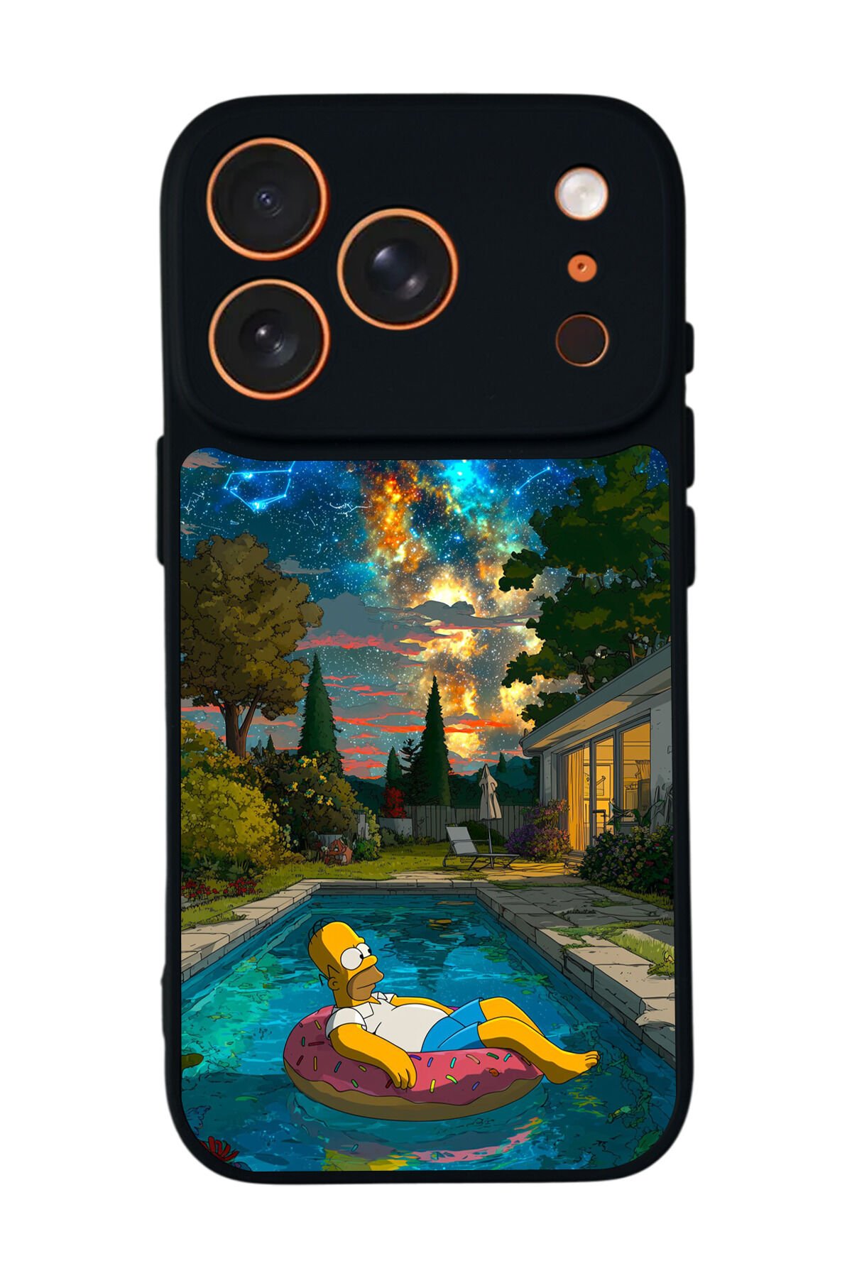 iPhone 17 Pro Uyumlu The Simpsons Tasarımlı Glossy Premium Kılıf