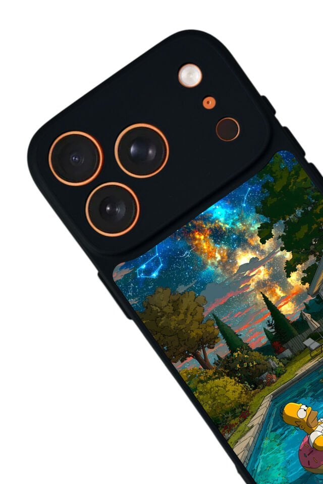 iPhone 17 Pro Uyumlu The Simpsons Tasarımlı Glossy Premium Kılıf