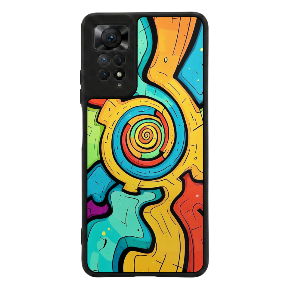 Xiaomi Redmi Note 11 Pro Uyumlu Abstract Tasarımlı Glossy Premium Kılıf