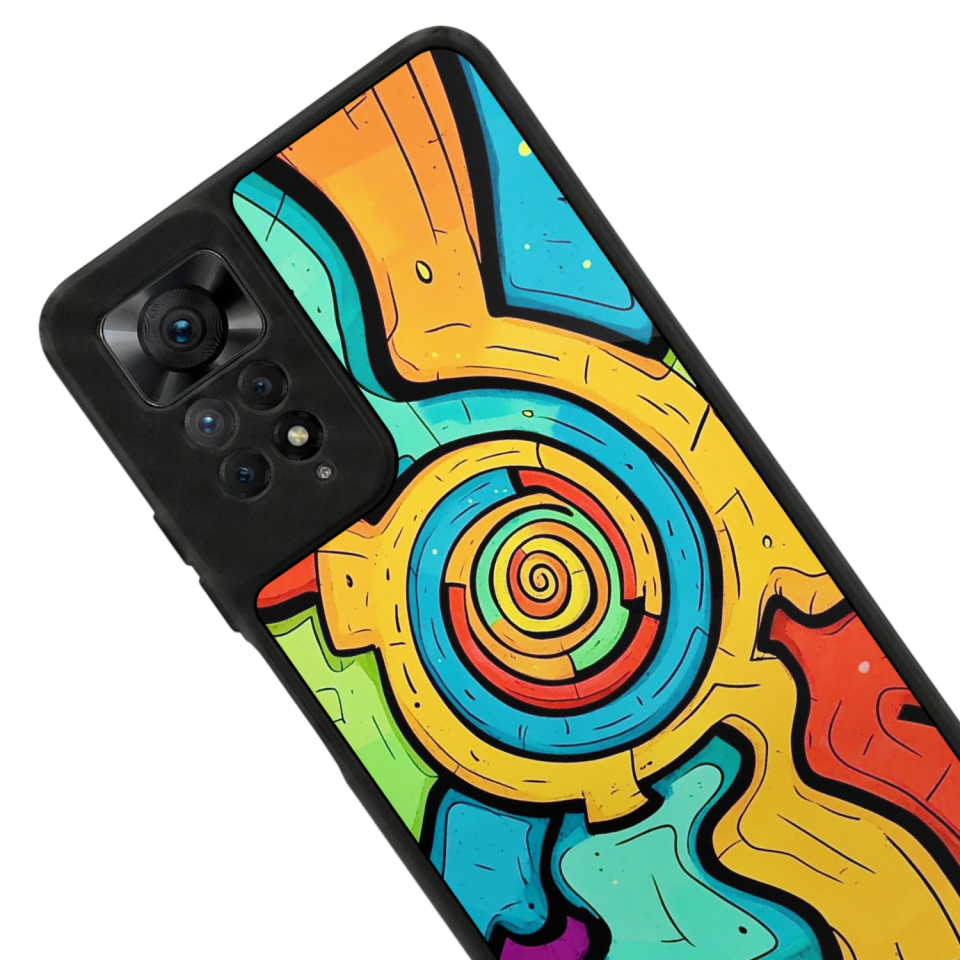 Xiaomi Redmi Note 11 Pro Uyumlu Abstract Tasarımlı Glossy Premium Kılıf