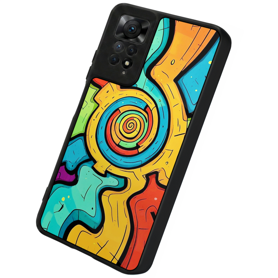 Xiaomi Redmi Note 11 Pro Uyumlu Abstract Tasarımlı Glossy Premium Kılıf