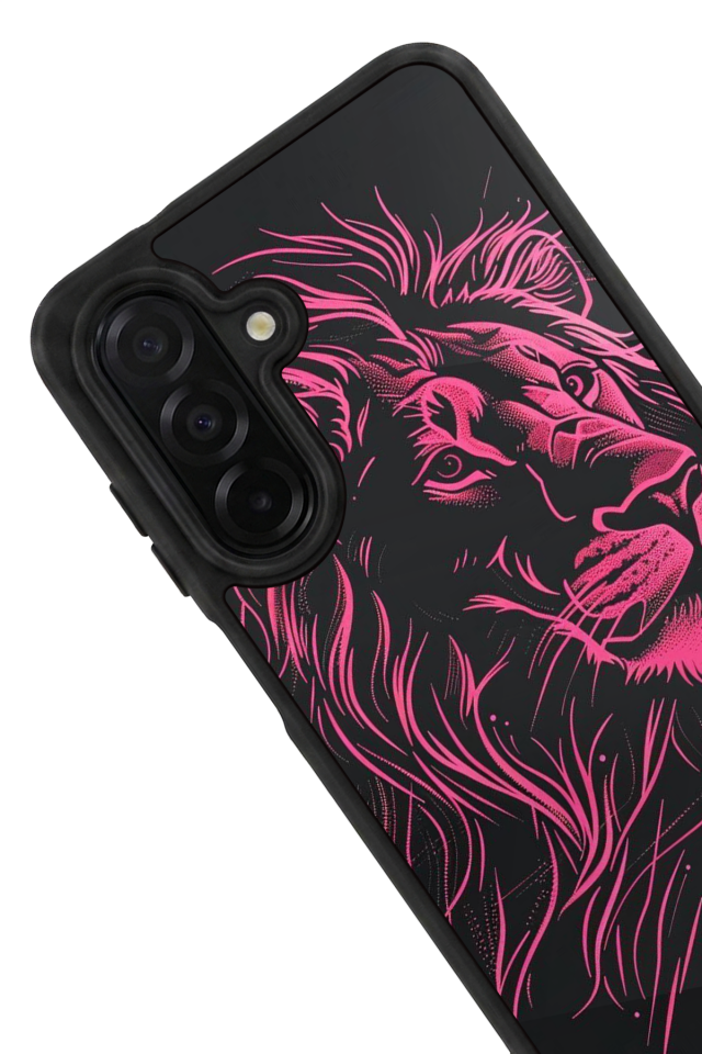 Samsung Galaxy A36 Uyumlu Aslan Tasarımlı Glossy Premium Kılıf