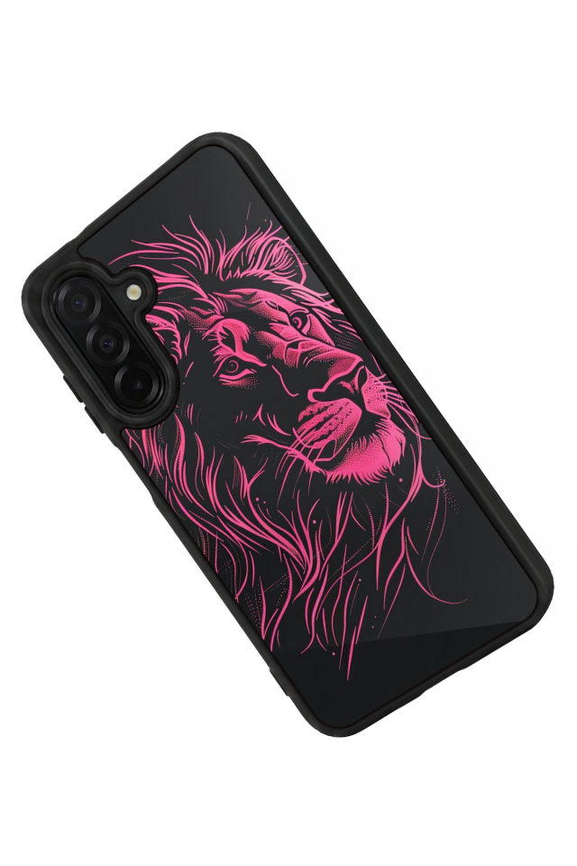 Samsung Galaxy A36 Uyumlu Aslan Tasarımlı Glossy Premium Kılıf