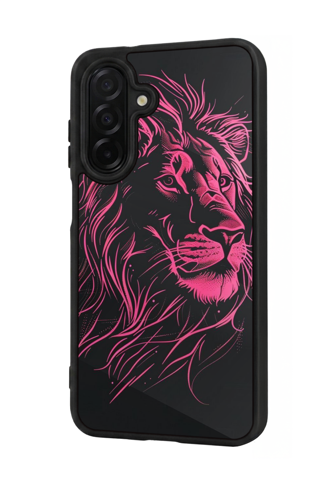 Samsung Galaxy A36 Uyumlu Aslan Tasarımlı Glossy Premium Kılıf