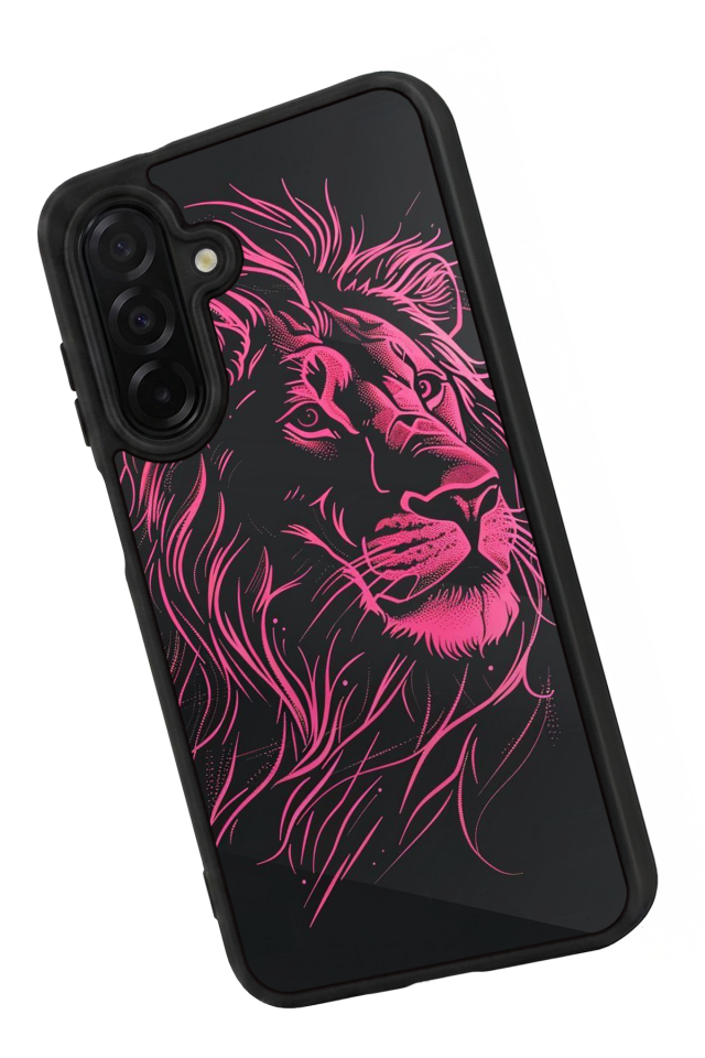 Samsung Galaxy A36 Uyumlu Aslan Tasarımlı Glossy Premium Kılıf