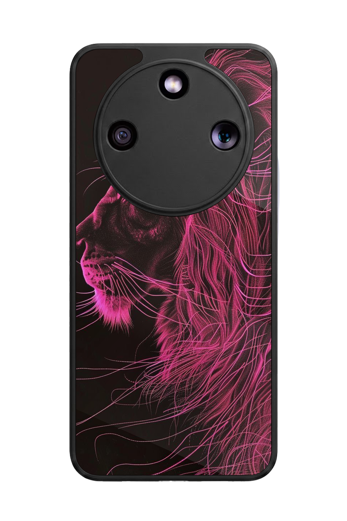 Honor Magic 8 Lite Uyumlu Aslan Tasarımlı Glossy Premium Kılıf