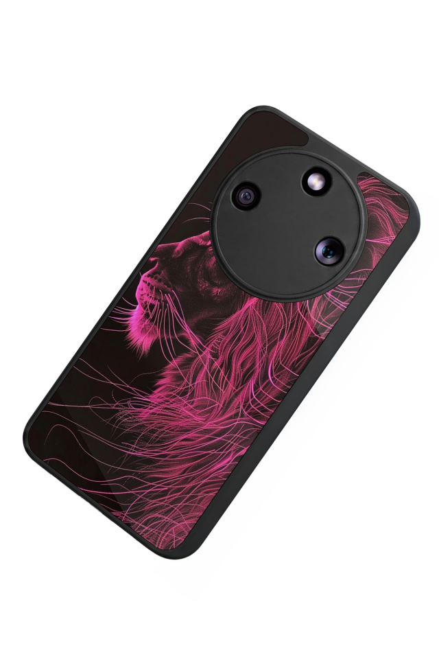 Honor Magic 8 Lite Uyumlu Aslan Tasarımlı Glossy Premium Kılıf