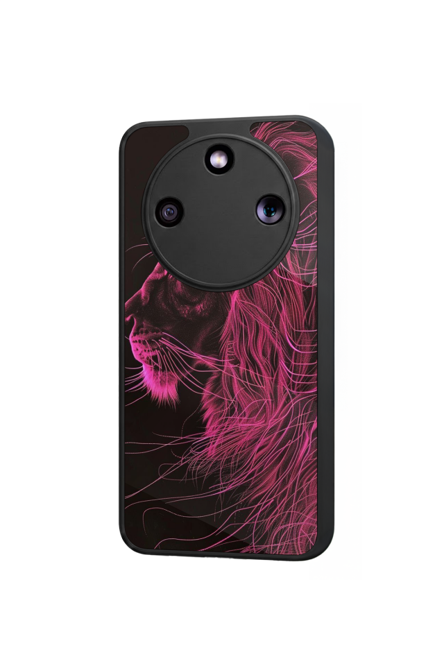 Honor Magic 8 Lite Uyumlu Aslan Tasarımlı Glossy Premium Kılıf