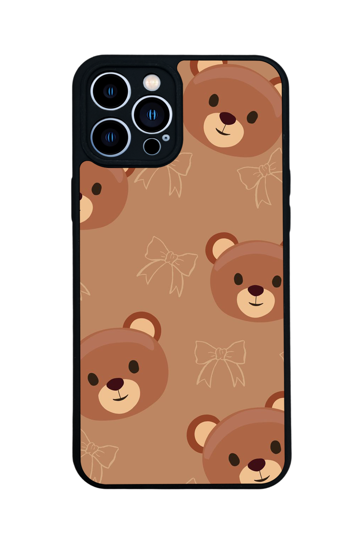 iPhone 12 Pro Max Uyumlu Ayı Tasarımlı Glossy Premium Kılıf