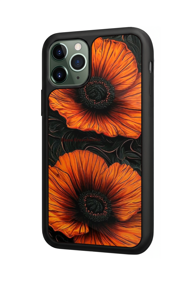 iPhone 11 Pro Max Uyumlu Botanik Tasarımlı Glossy Premium Kılıf