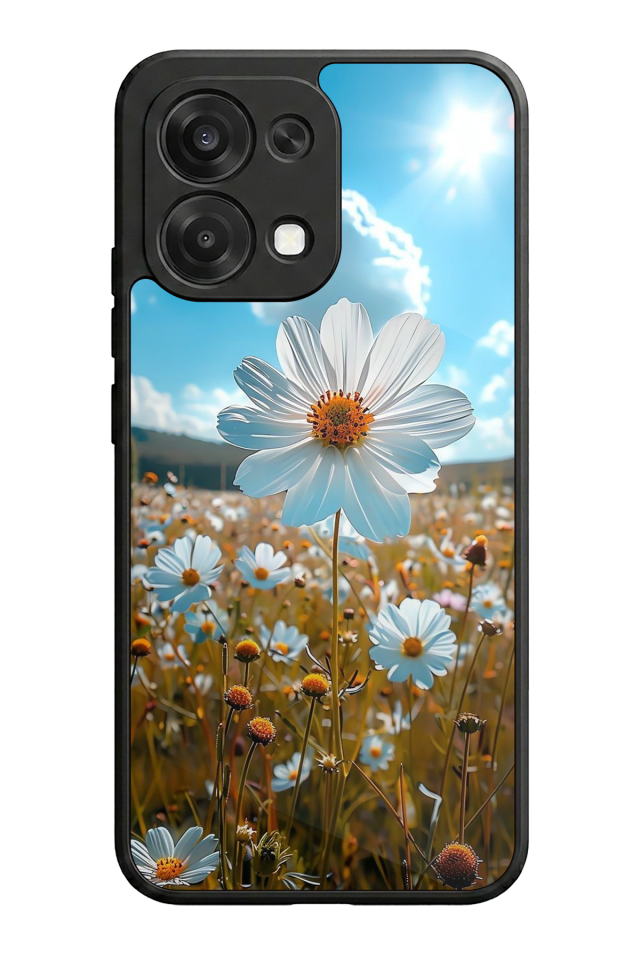 Oppo A6 Pro Uyumlu Cicek Tasarımlı Glossy Premium Kılıf