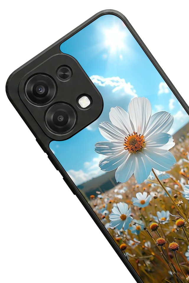 Oppo A6 Pro Uyumlu Cicek Tasarımlı Glossy Premium Kılıf