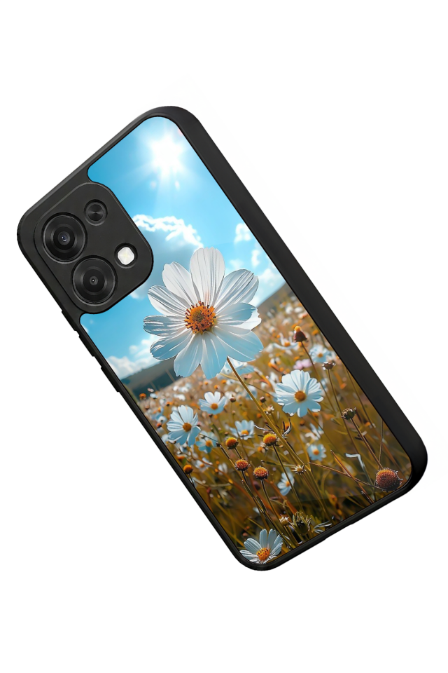 Oppo A6 Pro Uyumlu Cicek Tasarımlı Glossy Premium Kılıf