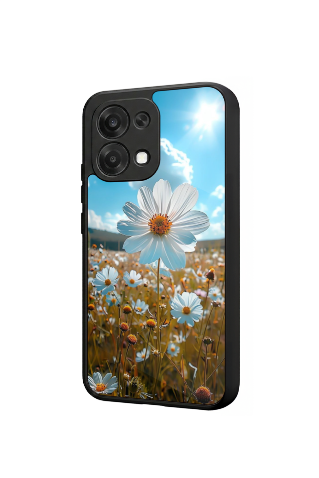 Oppo A6 Pro Uyumlu Cicek Tasarımlı Glossy Premium Kılıf