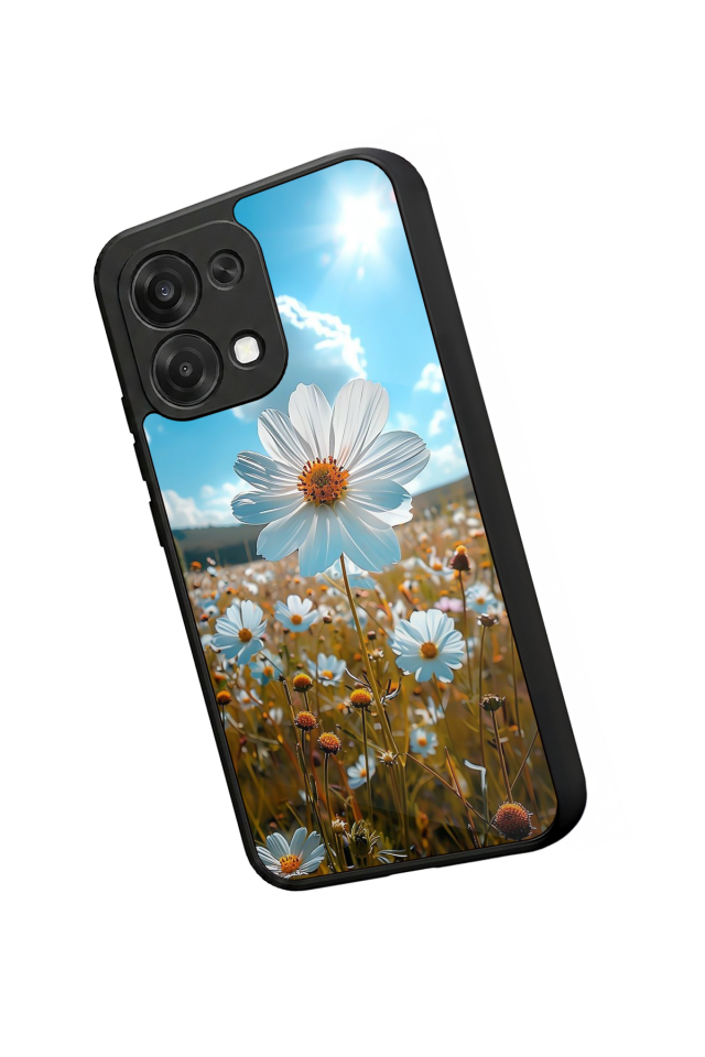 Oppo A6 Pro Uyumlu Cicek Tasarımlı Glossy Premium Kılıf