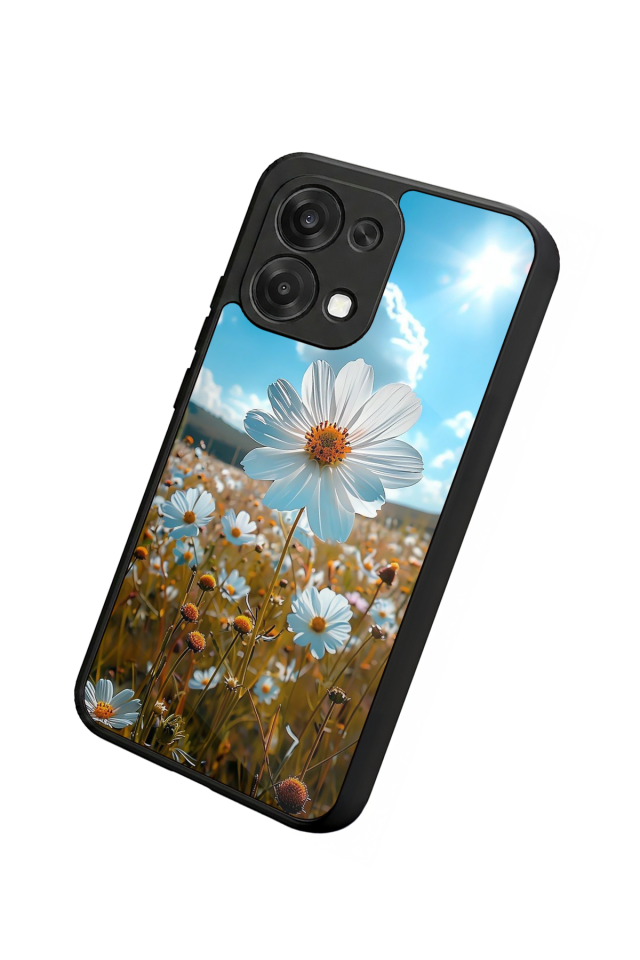 Oppo A6 Pro Uyumlu Cicek Tasarımlı Glossy Premium Kılıf