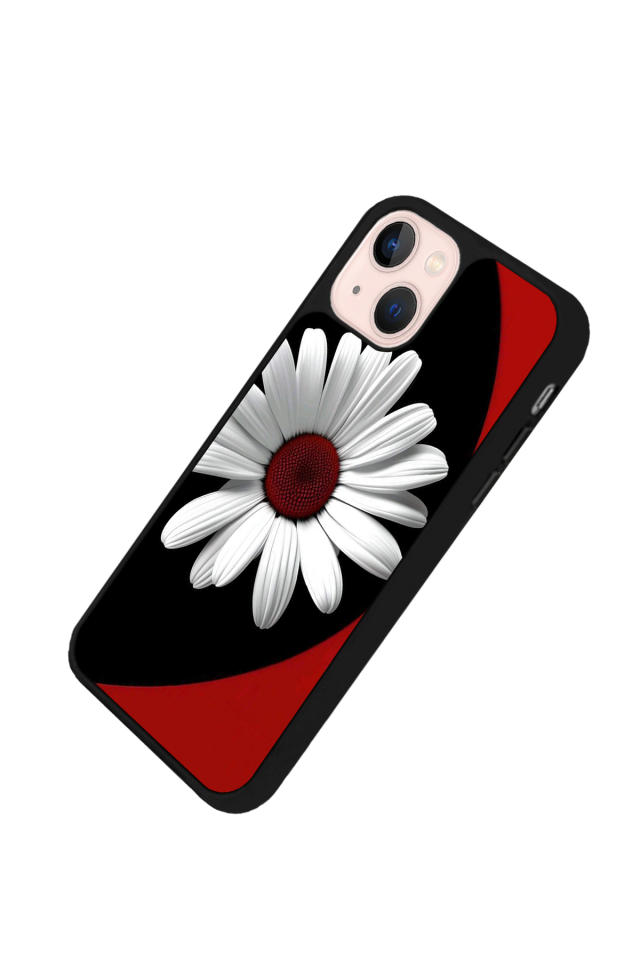 iPhone 13 Mini Uyumlu Cicek Tasarımlı Glossy Premium Kılıf
