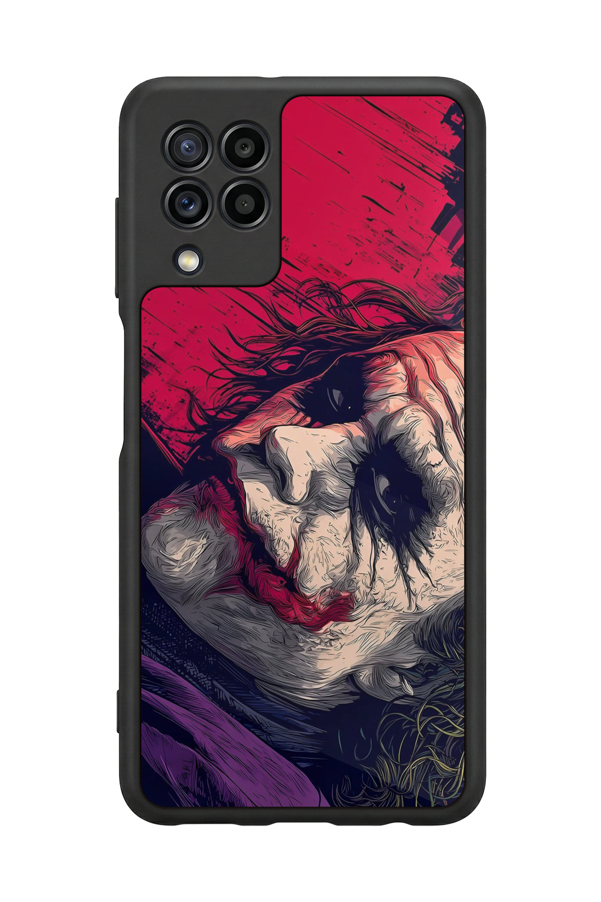 Samsung Galaxy M22 Uyumlu Joker Tasarımlı Glossy Premium Kılıf