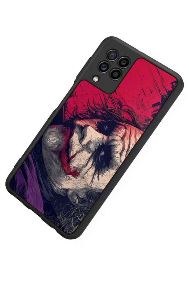 Samsung Galaxy M22 Uyumlu Joker Tasarımlı Glossy Premium Kılıf
