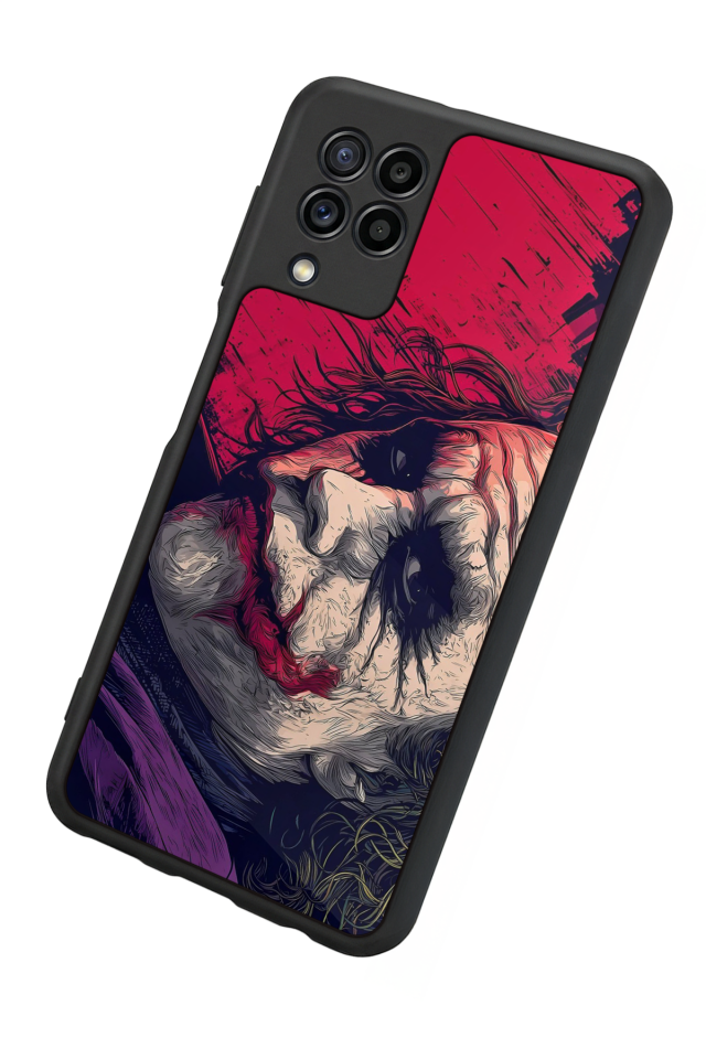 Samsung Galaxy M22 Uyumlu Joker Tasarımlı Glossy Premium Kılıf