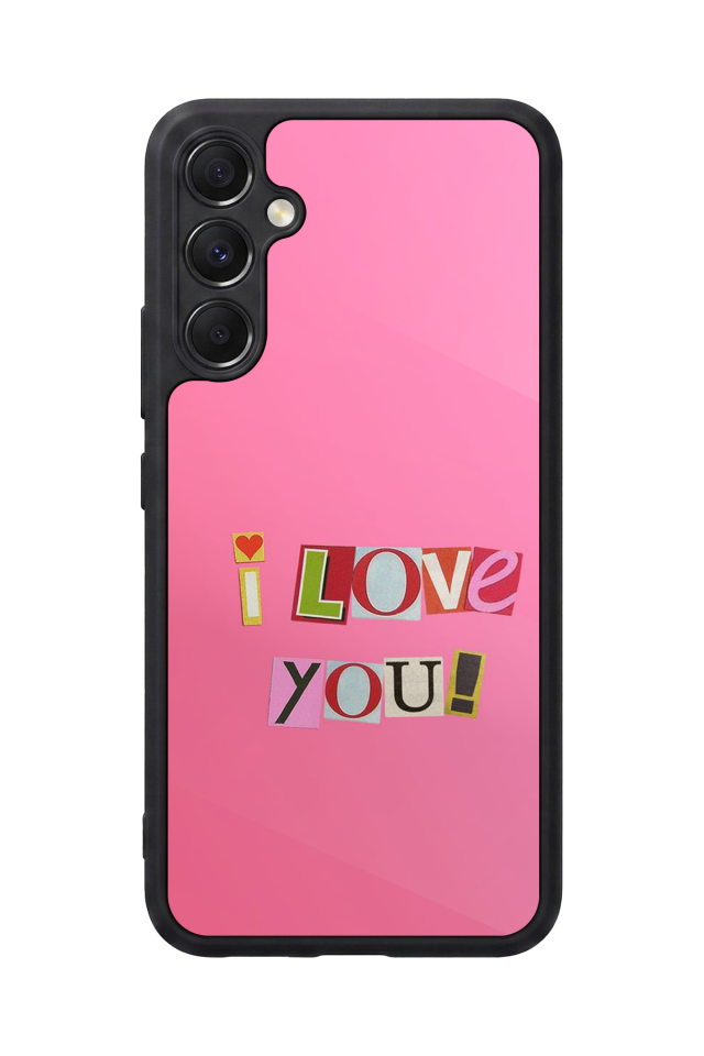 Samsung Galaxy A34 Uyumlu Kalp Love Tasarımlı Glossy Premium Kılıf