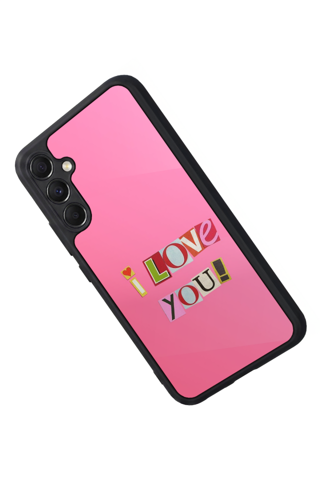 Samsung Galaxy A34 Uyumlu Kalp Love Tasarımlı Glossy Premium Kılıf